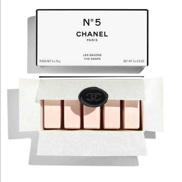 Authentic - Chanel 5-pc N•5 Bath soap set - Picture 1 of 2